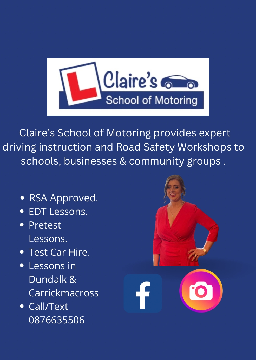 Claire’s School of Motoring cover